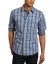 Michael Kors Men's Fraser Check Contrast Detail Two Pocket Shirt