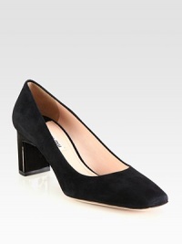 Classic suede silhouette with a metallic jeweled heel. Lacquered heel with jewels, 2½ (65mm)Suede upperLeather lining and solePadded insoleMade in ItalyOUR FIT MODEL RECOMMENDS ordering one half size up as this style runs small. Classic suede silhouette with a metallic jeweled heel. Lacquered heel with jewels, 2½ (65mm)Suede upperLeather lining and solePadded insoleMade in ItalyOUR FIT MODEL RECOMMENDS ordering one half size up as this style runs small.