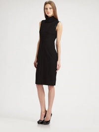 EXCLUSIVELY AT SAKS. Sleek patent trim and a soft, detachable turtleneck elevate this sleek, body-skimming shift.Detachable rib-knit turtleneckJewel necklineSleevelessPatent trimPanel constructionConcealed back zipFully linedAbout 26 from natural waist69% viscose/25% polyamide/6% elastaneDry cleanImported of Italian fabricModel shown is 5'9½ (176cm) wearing US size 4. EXCLUSIVELY AT SAKS. Sleek patent trim and a soft, detachable turtleneck elevate this sleek, body-skimming shift.Detachable rib-knit turtleneckJewel necklineSleevelessPatent trimPanel constructionConcealed back zipFully linedAbout 26 from natural waist69% viscose/25% polyamide/6% elastaneDry cleanImported of Italian fabricModel shown is 5'9½ (176cm) wearing US size 4.