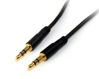 StarTech.com MU6MMS Slim 3.5mm Stereo Audio Cable - M/M (6 Feet) StarTech.com MU6MMS Slim 3.5mm Stereo Audio Cable - M/M (6 Feet)