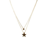 Gorjana Super Star Bead Layer Necklace Gold