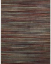 Nourison Interpretations Multicolor Stripe 2-Feet by 5.9-Feet Polyacrylic Runner Rug
