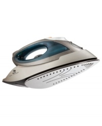 Two high-powered tools in one! A handheld steamer provides continuous bursts of steam, while the on-point iron glides effortlessly and kicks kinks out with a variable temperature control that turns up the heat. Take on wrinkles, creases and stains throughout the home with this versatile essential! 1-year warranty. Model GCSBRS-146-PKG. Two high-powered tools in one! A handheld steamer provides continuous bursts of steam, while the on-point iron glides effortlessly and kicks kinks out with a variable temperature control that turns up the heat. Take on wrinkles, creases and stains throughout the home with this versatile essential! 1-year warranty. Model GCSBRS-146-PKG.