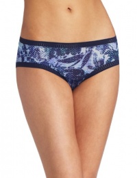 On Gossamer Women's Triple Twist Boyshort Brief, Out Of The Blue, Large