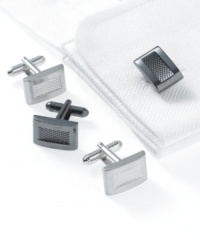 Sharp edges for the sharply dressed man. Complete your look with these Geoffrey Beene cufflinks. Sharp edges for the sharply dressed man. Complete your look with these Geoffrey Beene cufflinks.