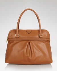 Invest in forever-chic with this satchel from Marc Jacobs. Crafted from rich leather and styled for season-to-season style, this piece is both wonderfully classic and ultra-cool. Invest in forever-chic with this satchel from Marc Jacobs. Crafted from rich leather and styled for season-to-season style, this piece is both wonderfully classic and ultra-cool.