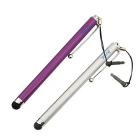 iKross 2pc Retail Package Stainless Steel Capacitive Stylus (Silver / Purple) for Samsung HTC One, One SV, Desire C, DROID DNA, Windows Phone 8S , One VX, One X+ and Other Mobile Touchscreen Phone, Smartphone iKross 2pc Retail Package Stainless Steel Capacitive Stylus (Silver / Purple) for Samsung HTC One, One SV, Desire C, DROID DNA, Windows Phone 8S , One VX, One X+ and Other Mobile Touchscreen Phone, Smartphone