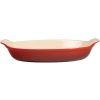 Le Creuset Heritage Stoneware 3.1-Quart Oval Au Gratin Dish, Cherry