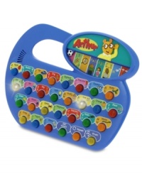 With Arthur's Fun Phonics, you will learn letters and first words with Arthur and his friends. There are 7 great games to play with, including Letter Names, Letter Sounds, First Letters, Spelling, Observation and Memory. Features 26 backlit alphabet keys to guide and correct a child's learning. It's perfect even for children at a pre-reading level. With Arthur's Fun Phonics, you will learn letters and first words with Arthur and his friends. There are 7 great games to play with, including Letter Names, Letter Sounds, First Letters, Spelling, Observation and Memory. Features 26 backlit alphabet keys to guide and correct a child's learning. It's perfect even for children at a pre-reading level.