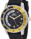 Invicta Men's 12846 Specialty Black Dial Watch with Yellow/Black Bezel