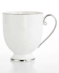 Pure refinement simply stated, the Mikasa Cameo Platinum dinnerware and dishes collection is shear elegance in classic form. Dazzling white china is delicately embellished with platinum band detailing. Pure refinement simply stated, the Mikasa Cameo Platinum dinnerware and dishes collection is shear elegance in classic form. Dazzling white china is delicately embellished with platinum band detailing.