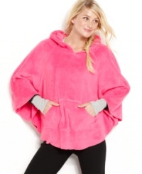 Take cuddling to the next level. This supersoft short hooded poncho by Jenni lets you wear your favorite blanket! Take cuddling to the next level. This supersoft short hooded poncho by Jenni lets you wear your favorite blanket!
