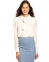 Jones New York Women's Petite Twist Front Blouse