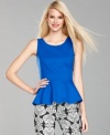 A pretty peplum top from INC makes any outfit into the height of chic!