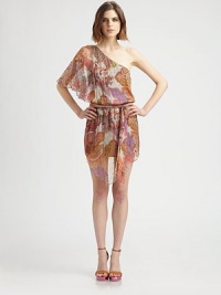 Paisley-print silk chiffon draped asymmetrically from shoulder to hem in an airy blouson shift.Angled necklineFlutter sleeveBlouson bodiceSelf-beltAsymmetrical hemAbout 23 from natural waistSilkDry cleanImportedModel shown is 5'9½ (176cm) wearing US size Small. Paisley-print silk chiffon draped asymmetrically from shoulder to hem in an airy blouson shift.Angled necklineFlutter sleeveBlouson bodiceSelf-beltAsymmetrical hemAbout 23 from natural waistSilkDry cleanImportedModel shown is 5'9½ (176cm) wearing US size Small.