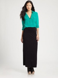 Soft, lengthy convertible classic can be also be worn as a beach-ready strapless dress. Fold-over waistbandAbout 39 long47% pima cotton/47% modal/6% spandexMachine washMade in USAModel shown is 5'10 (177cm) wearing US size Small. Soft, lengthy convertible classic can be also be worn as a beach-ready strapless dress. Fold-over waistbandAbout 39 long47% pima cotton/47% modal/6% spandexMachine washMade in USAModel shown is 5'10 (177cm) wearing US size Small.