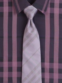 The iconic check pattern is rendered with tonal color in gently woven silk.Mulberry silkDry cleanMade in Italy The iconic check pattern is rendered with tonal color in gently woven silk.Mulberry silkDry cleanMade in Italy