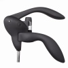 Metrokane Houdini Lever Style Corkscrew with Foil Cutter-Velvet Black