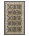 Add a floral flourish to any space with this indoor/outdoor rug from Momeni. Steel-gray flowers and a pretty petal border are hand-hooked in surprisingly soft, enduringly bright and always clean-to-clean polypropylene -- just hose it down and enjoy years of unique style.