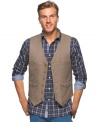 Add an extra layer to your look for some refined style with this houndstooth vest from Argyleculture.