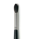 A natural brush with soft, medium-length bristles formed at a slight point to be used ideally in the crease of the eye. The Pony Tail Brush has softer and longer bristles to allow less intense layering of color and more control for blending. The bristles superior strength allows easy maneuvering of product for incredible placement. 