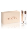 Burberry Body is an effortlessly sensual, feminine fragrance. Experience Burberry Body's eclectic combination of luxurious ingredients with the Eau de Parfum Intense Holiday Gift Set, featuring an Eau de Parfum Intense (2.8 fl. oz.), Body Milk (2.8 fl. oz.), and Eau de Parfum Deluxe Miniature (15 fl. oz.).