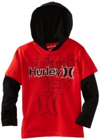 Hurley Boys 2-7 Grapher Hooded Slider, Regal Red, 5 Hurley Boys 2-7 Grapher Hooded Slider, Regal Red, 5