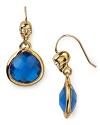 Skull detailing add a subversive touch to glamorous faceted drop earrings from Juicy Couture,