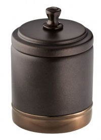 InterDesign York Metal Canister, Split Bronze InterDesign York Metal Canister, Split Bronze