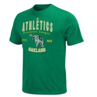 Oakland Athletics Majestic Cooperstown The Barney Green T-Shirt Oakland Athletics Majestic Cooperstown The Barney Green T-Shirt