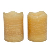 Inglow CG10288HY12 2.5-Inch Tall Flameless Rustic Votives Cinnamon Chai Scented Candle, Honey, 2-Pack Inglow CG10288HY12 2.5-Inch Tall Flameless Rustic Votives Cinnamon Chai Scented Candle, Honey, 2-Pack