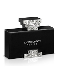 Judith Leiber Night is a rich, intense oriental fragrance. Sensual, opulent, a glamorous scent that radiates from your true beauty.The fragrance opens with notes of bergamot and black cinnamon, leading to the floral heart of night blooming jasmine, peony and lily. The background represents a blend of oriental caramelized amber, intensive patchouli, creamy woods and incense. Judith Leiber Night is a rich, intense oriental fragrance. Sensual, opulent, a glamorous scent that radiates from your true beauty.The fragrance opens with notes of bergamot and black cinnamon, leading to the floral heart of night blooming jasmine, peony and lily. The background represents a blend of oriental caramelized amber, intensive patchouli, creamy woods and incense.