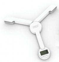 Joseph Joseph TriScale Compact Folding Digital Scale, White Joseph Joseph TriScale Compact Folding Digital Scale, White