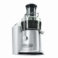 Perfect for on-the-go, nutritious juice. Countertop juicer with extra-wide 3-inch feeder chute. Powerful 850-watt dual-speed motor extracts juice from a variety of fruits and vegetables. Comes with a safety locking arm and overload protection LED. Perfect for on-the-go, nutritious juice. Countertop juicer with extra-wide 3-inch feeder chute. Powerful 850-watt dual-speed motor extracts juice from a variety of fruits and vegetables. Comes with a safety locking arm and overload protection LED.