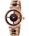 Kenneth Cole New York Women's KC4766 Rose Gold Transparent Dial Round Watch