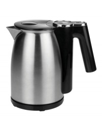 Sit back and sip in simplicity! Completely cordless and entirely electric, this water kettle clears up space on your stovetop, and its compact, portable size brings boiling water right to your side. Entertaining guests is easy as this carafe is big enough to make coffee or tea for a crowd and cleans up fast with a concealed heating element. 1-year warranty. Model JK28345. Sit back and sip in simplicity! Completely cordless and entirely electric, this water kettle clears up space on your stovetop, and its compact, portable size brings boiling water right to your side. Entertaining guests is easy as this carafe is big enough to make coffee or tea for a crowd and cleans up fast with a concealed heating element. 1-year warranty. Model JK28345.