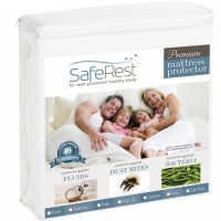 King Size SafeRest Premium Hypoallergenic Waterproof Mattress Protector - Vinyl Free King Size SafeRest Premium Hypoallergenic Waterproof Mattress Protector - Vinyl Free