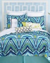 Trina Turk Residential Blue Peacock QUEEN Bedskirt