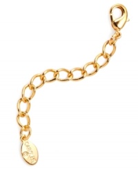 Create the perfect length necklace with Carolee's necklace extender in gold tone mixed metal. Approximate length: 2 inches.