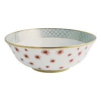 From Bernardaud, jewel-like shapes inspired by the 1940's and an exuberant design imbue this dinnerware pattern with a baroque and precious quality. Etoiles's bold styling offers a new interior aesthetic full of whimsy. From Bernardaud, jewel-like shapes inspired by the 1940's and an exuberant design imbue this dinnerware pattern with a baroque and precious quality. Etoiles's bold styling offers a new interior aesthetic full of whimsy.
