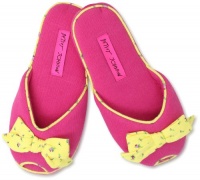 Betsey Johnson Women's I Heart Slipper Peep Toe Mule Betsey Johnson Women's I Heart Slipper Peep Toe Mule