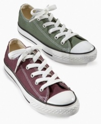 Keep your little one's shoe game looking fresh with these low-top Chuck Taylor All Star sneakers from Converse. Keep your little one's shoe game looking fresh with these low-top Chuck Taylor All Star sneakers from Converse.