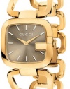 Gold Tone Stainless Steel Brown Dial G-Gucci