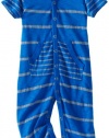 Splendid Littles Baby-Boys Infant Chambray Stripe Bodysuit, French Blue, 18-24 Months