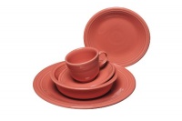 Fiesta 5-Piece Place Setting, Flamingo Fiesta 5-Piece Place Setting, Flamingo