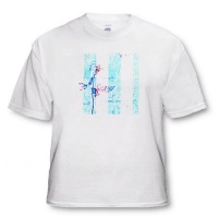 Aqua Stripes Rose- Floral Art- Romantic - Toddler T-Shirt (3T) Aqua Stripes Rose- Floral Art- Romantic - Toddler T-Shirt (3T)