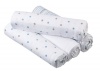 Aden by aden + anais 100% Cotton 4 Pack Muslin Swaddle Blanket, Oh Boy
