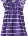 Splendid Littles Baby-girls Infant Venice Slub Stripe Bodysuit Dress, Ultraviolet, 6-12 Months