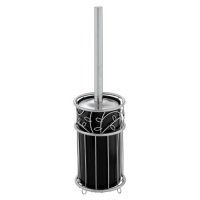 InterDesign Twigz Bowl Brush, Silver/Black InterDesign Twigz Bowl Brush, Silver/Black