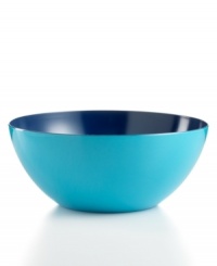 Make a splash with this summer-perfect Ikat salad bowl by Jonathan Adler. Colorblocked melamine makes it easy to take breakfast, lunch and dinner outside. Make a splash with this summer-perfect Ikat salad bowl by Jonathan Adler. Colorblocked melamine makes it easy to take breakfast, lunch and dinner outside.